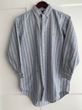 Ralph Lauren L/S Men's Button Up Shirt Yarmouth 100% cotton 14 ½ -31 fits XS